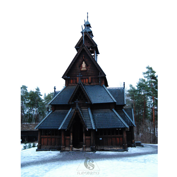 museo de folklore noruego iglesia de gol frontal